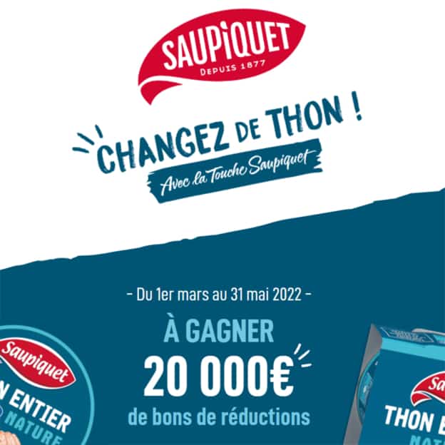 Jeu Saupiquet : Bons de réduction à gagner