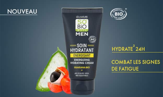 Test SO’BiO étic MEN : Soins hydratant énergisant gratuits