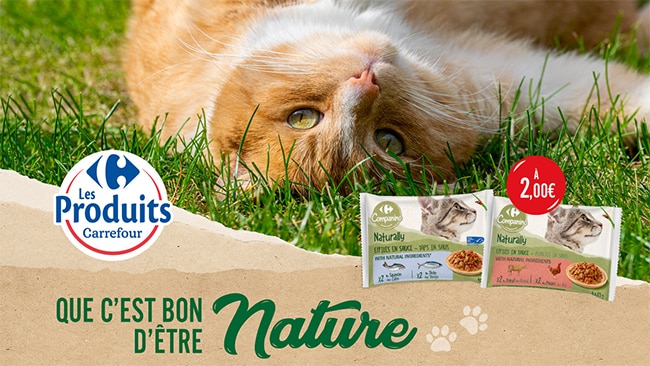 Testez les effilés en sauce pour chats Carrefour Companino Naturally avec TRND