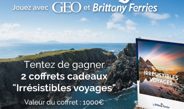 Jeu Geo : Coffrets Irrésistibles Voyages à gagner