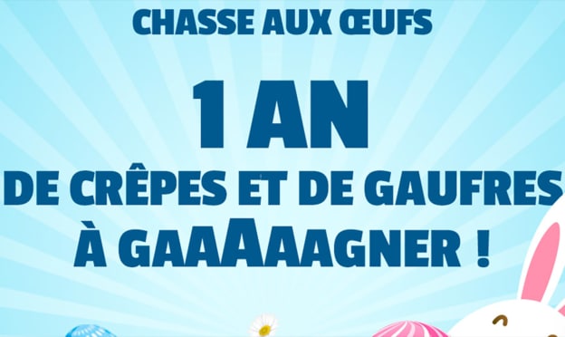 Grand jeu Pâques Flunch : 2’500 desserts gratuits à gagner