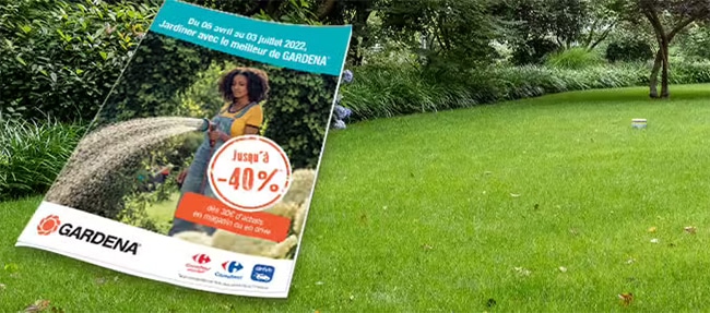 réduction immédiate sur une sélection de produits Gardena chez Carrefour