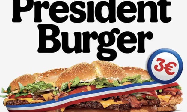 Vote Président Burger King : hamburgers moins chers