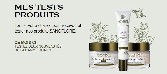 tester gratuitement une routine anti-âge et éclat Reines de Sanoflore