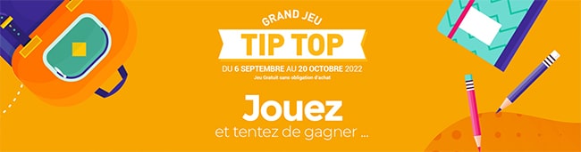 Les cadeaux à gagner au jeu TipTop La Poste