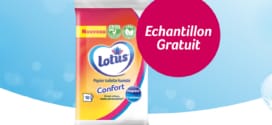 Échantillons gratuits de papier toilette humide Lotus Hygiène