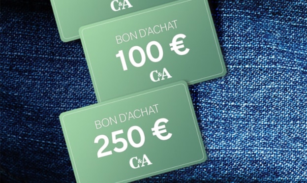 Jeu C&A à code sur gagnez.c-a.com : bons à gagner