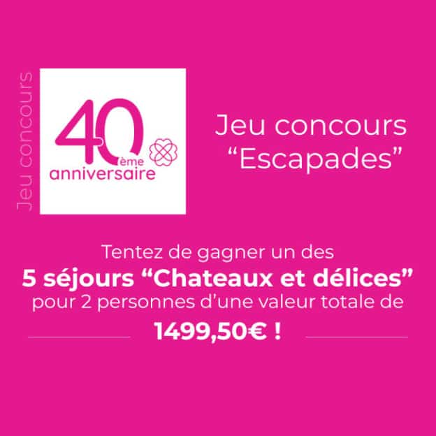 Jeu Françoise Saget : 5 Wonderbox « Châteaux et délices »