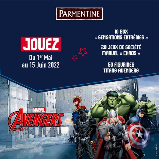 Jeu Parmentine : Boxes et cadeaux Marvel à gagner