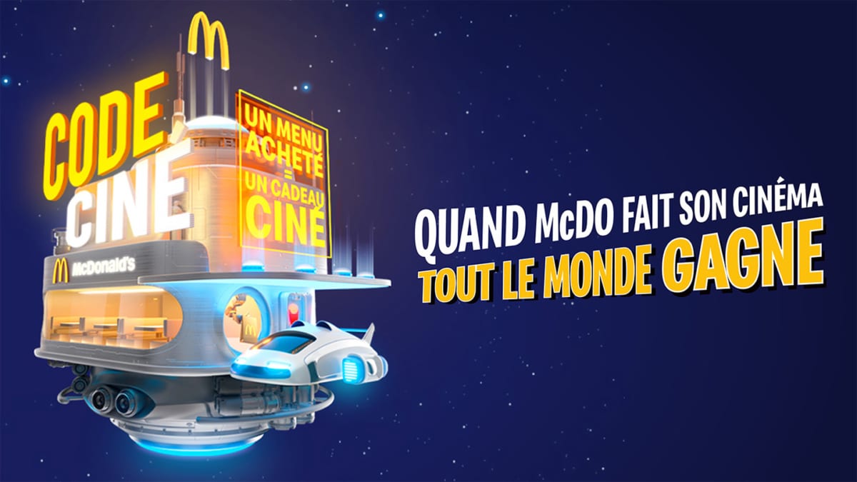 McDo Code Ciné Jeu : 1 menu = 1 cadeau cinéma sur McDonalds.fr