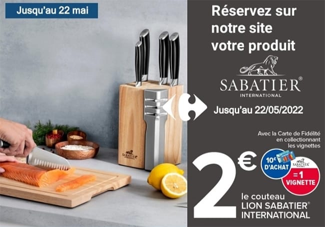 Réservation des produits Lion Sabatier en rupture de stock chez Carrefour