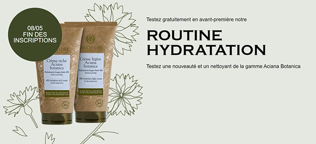 Tentez de tester gratuitement une routine hydratation de Sanoflore