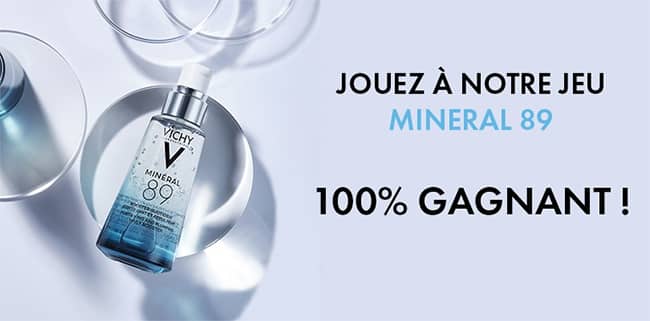 Routines hydratantes, échantillons Mineral 89 et codes promo à gagner avec Vichy