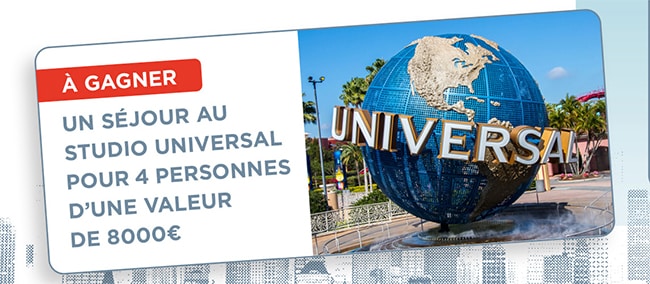 Séjour à Universal Studio à gagner