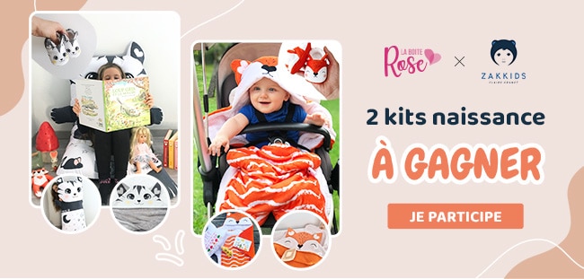 Tentez de remporter un kit bébé Zakkids avec La Boîte Rose