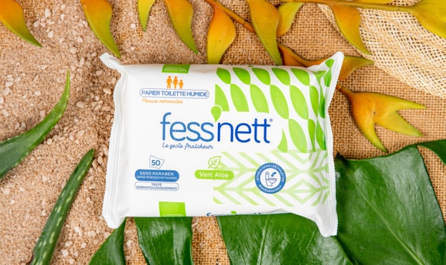 Echantillons gratuits Fess’nett : Papier toilette humide Vert Aloe
