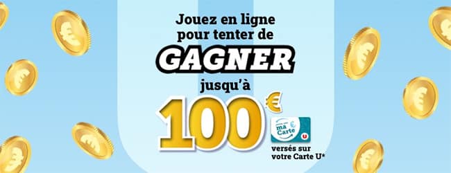 Deuxième chance avec un code unique sur magasins-u.com/jeu-jackpot