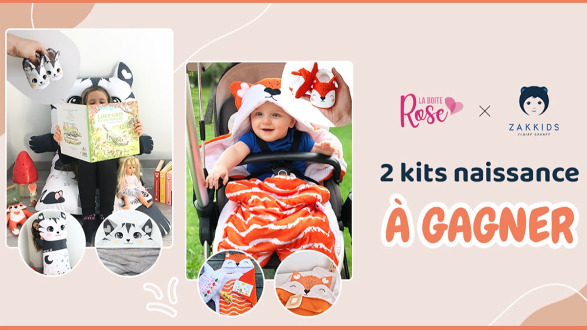 Jeu La Boîte Rose : Kits naissance bébé Zakkids à gagner