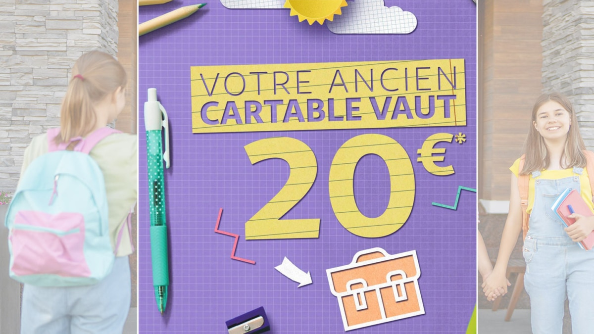 Auchan reprise Cartable 2023 : 20€ offerts en bons