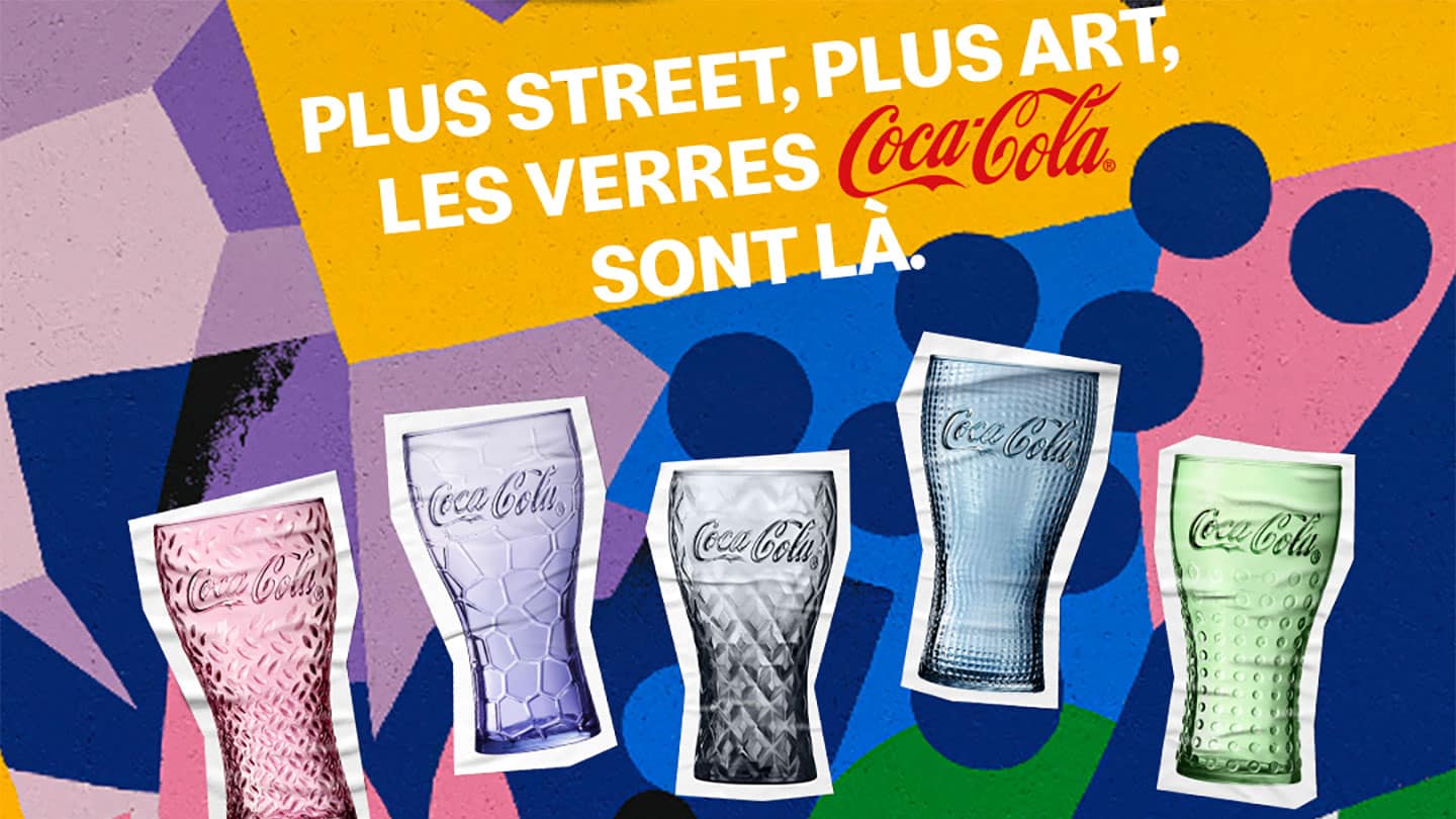 Plus Street, plus Art, les verres Coca-Cola sont là. - McDonald's  Strasbourg - Eurométropole & Erstein