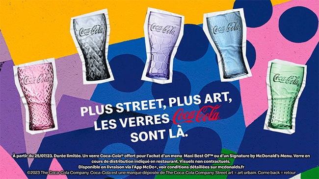 Verres Coca-Cola collector by McDonald’s 2023