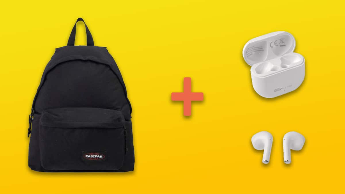 Sac Eastpak + écouteurs = 4,99€ (fidélité Auchan + bons reprise déduits)