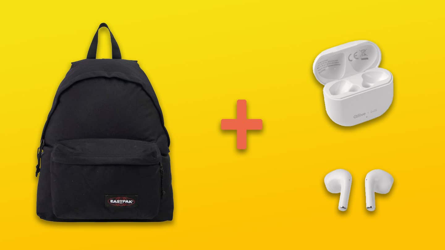 na school diep Sobriquette Sac Eastpak + écouteurs = 4,99€ (fidélité Auchan + bons reprise déduits)