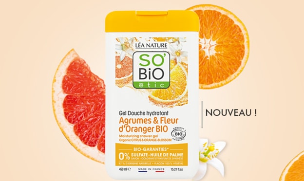 Test SO’BiO étic : Gels douche Agrumes et Fleur d'Oranger