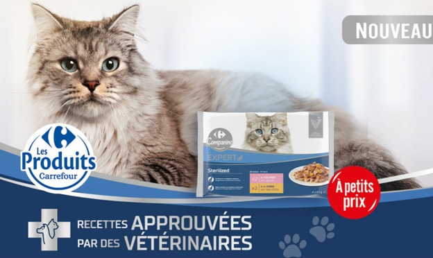 Test Carrefour : 2’500 packs Companino Expert pour chat gratuits