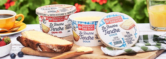 Testez gratuitement la gamme Beurres Tendres Paysan Breton avec TRND