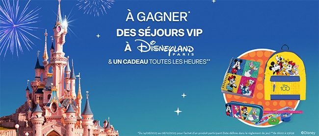 Week-end VIP à Disneyland et autres cadeaux à gagner avec les fromages BEL