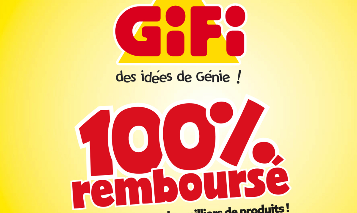 L'offre choc de GiFi : Des milliers de produits 100% remboursés