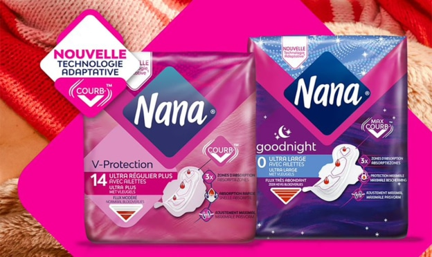 Testez gratuitement les serviettes hygiénique Nana Courb-V avec TRND