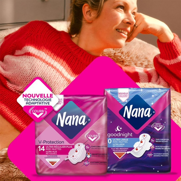 Testez gratuitement les serviettes hygiénique Nana Courb-V avec TRND