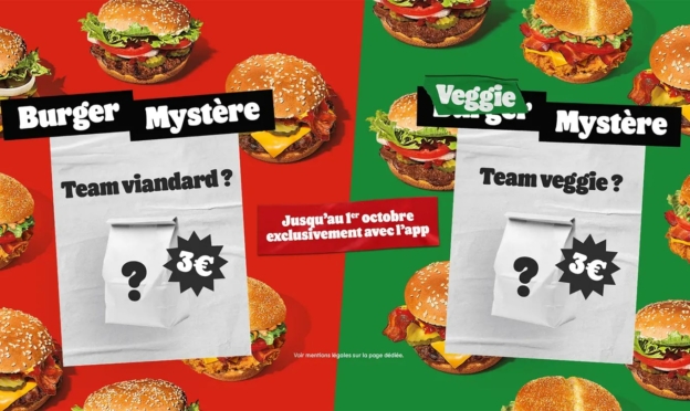 Burger King : Burger mystère à 3€ et glace à 2€ avec l’appli