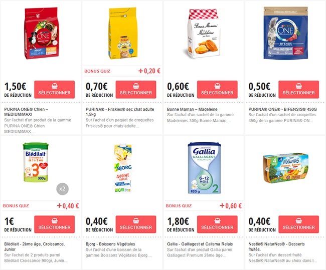 Économisez sur vos courses alimentaires avec les réductions de Coupon Network