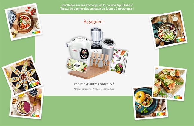 Gagnez un bon Hello Fresh ou une carte cadeau Fnac, Darty ou La Redoute avec Qui veut du fromage