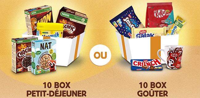 Box Petit-Déjeuner ou Goûter Nestlé avec Croquons la Vie