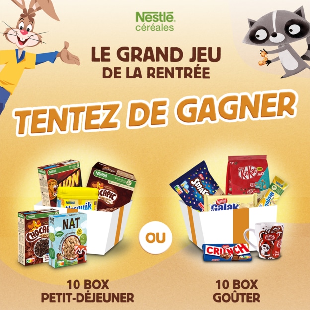Jeu de la Rentrée Croquons la Vie : Box Nestlé à gagner