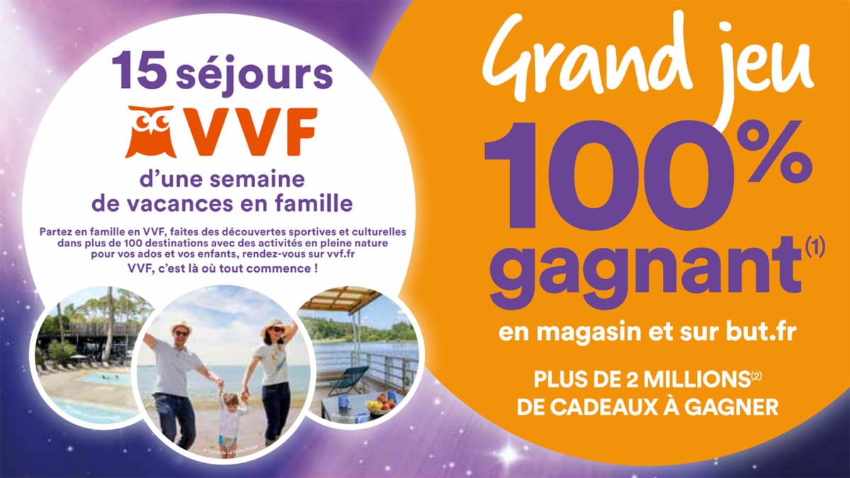 Jeu Anniversaire BUT 100% gagnant en magasin et sur but.fr