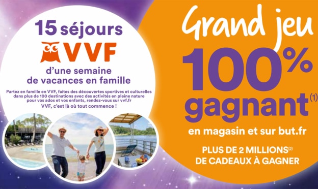 Jeu Anniversaire BUT 100% gagnant en magasin et sur but.fr