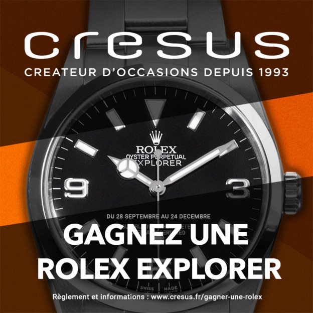 Une montre Rolex en jeu avec Cresus