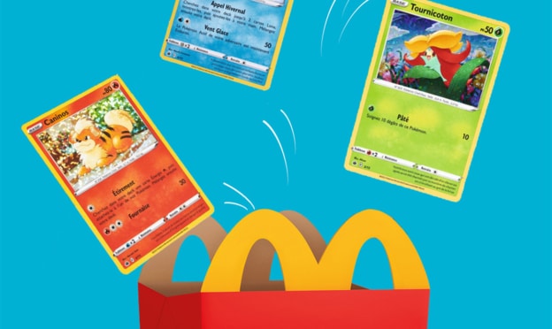 Carte Pokémon à collectionner offertes avec le Happy Meal de McDo