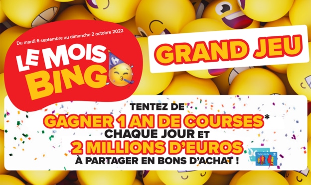 Mois Bingo Carrefour Le Jeu : + de 2 millions d’euros à gagner