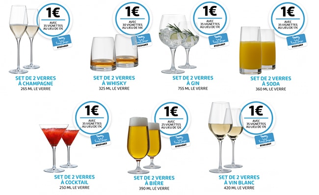 Duos de verres Royal Limoges à petit prix chez Netto