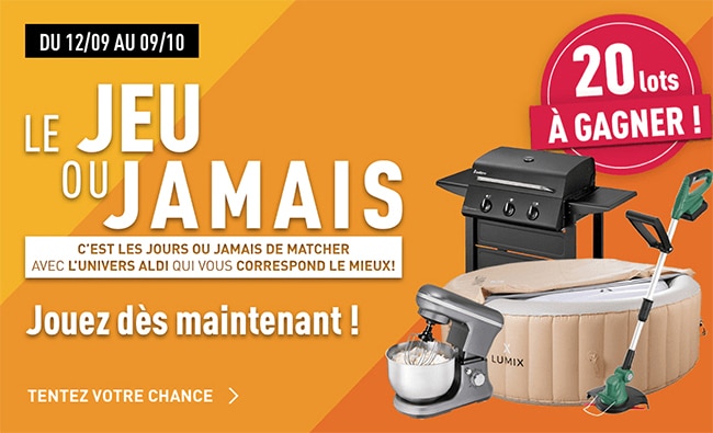 Gagnez un spa, un BBQ ou l’un des autres lots du jeu Aldi