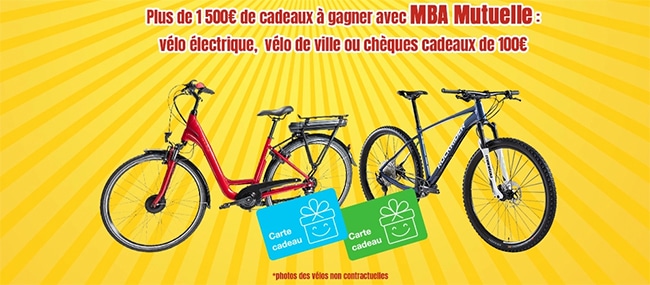 Gagnez un vélo électrique, une bicyclette de ville ou encore des chèques cadeaux avec Ouest France