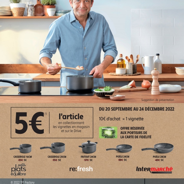 Vignette Intermarché / re:fresh : Poêles et casseroles à 5€