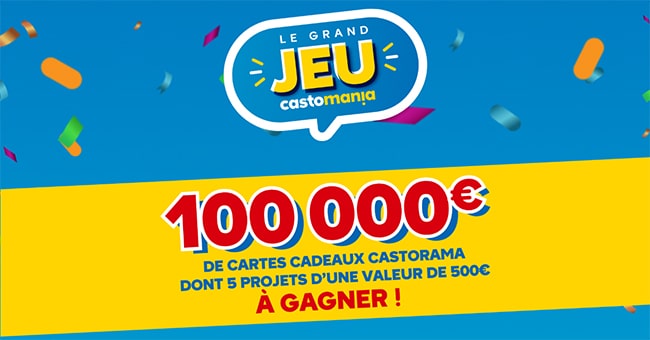 Cadeaux à gagner au jeu Castorama Castomania