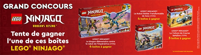 Les LEGO Ninjago à gagner